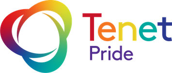 tenet pride in rainbow letters