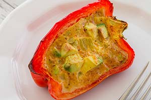 avocado-bell-pepper-quiche-300x200 Southwestern Avocado-Bell Pepper Quiche Cups