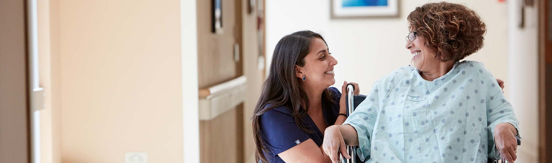 nurse with patient in wheelchair