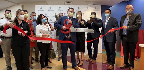 THOP expansion ribbon cutting